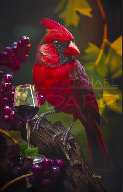 Michael Godard Cardinal Wine (Mural) (Metal)